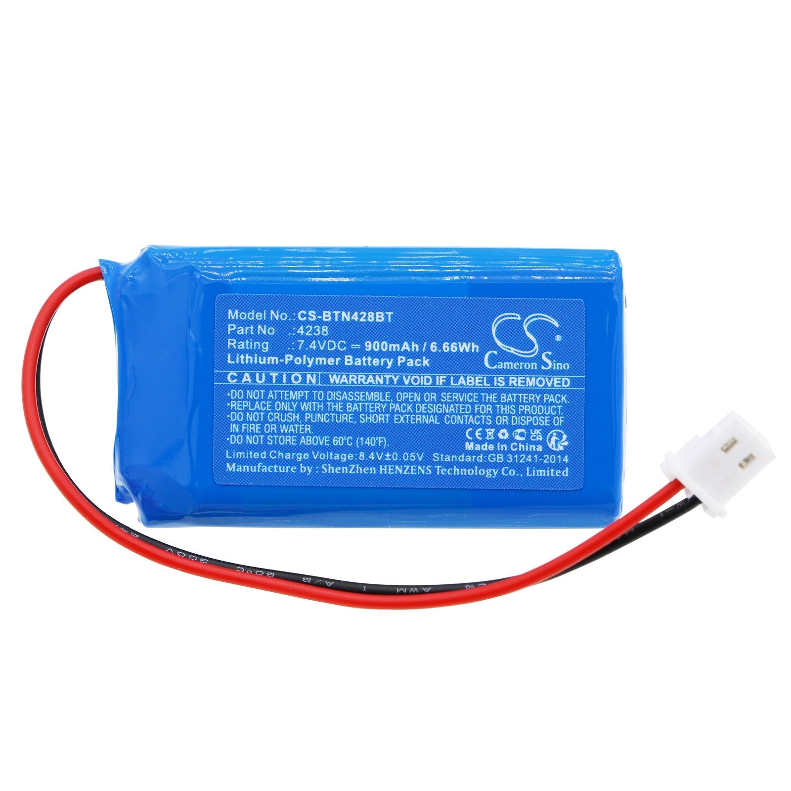 Li-Polymer, Alarm System Battery fits Bticino 4216, 4280, 7.4V, 900mAh Alarm System Cameron Sino Technology Limited