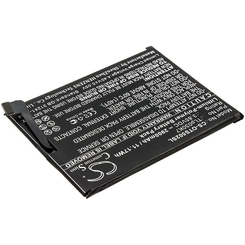 Li - Polymer Battery fits Alcatel, 1s, Ot - 5024d 3.85V, 2900mAh - Batterybuyer.ca