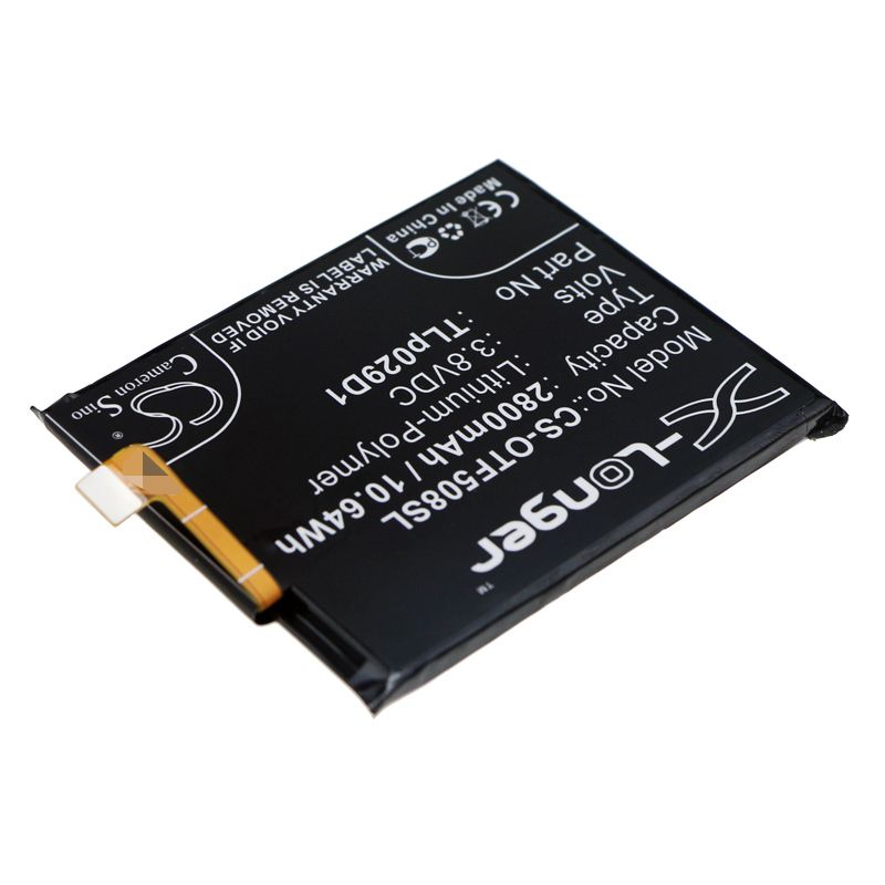 Li - Polymer Battery fits Alcatel, 3, 3l 3.8V, 2800mAh - Batterybuyer.ca