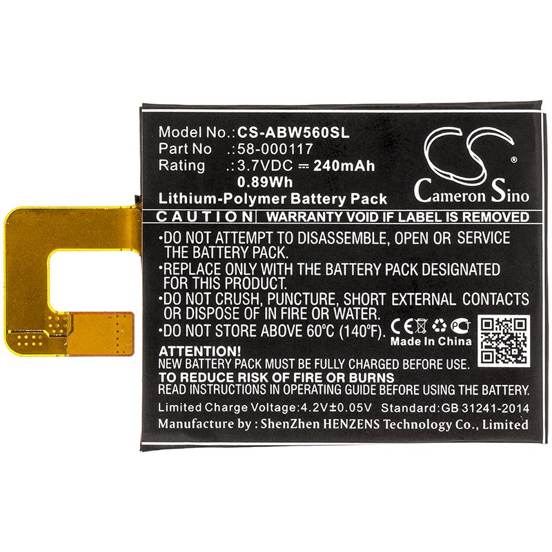 Li-Polymer Battery fits Amazon, 223337, Kindle Oasis 3.7V, 240mAh E-book & E-reader Cameron Sino Technology Limited