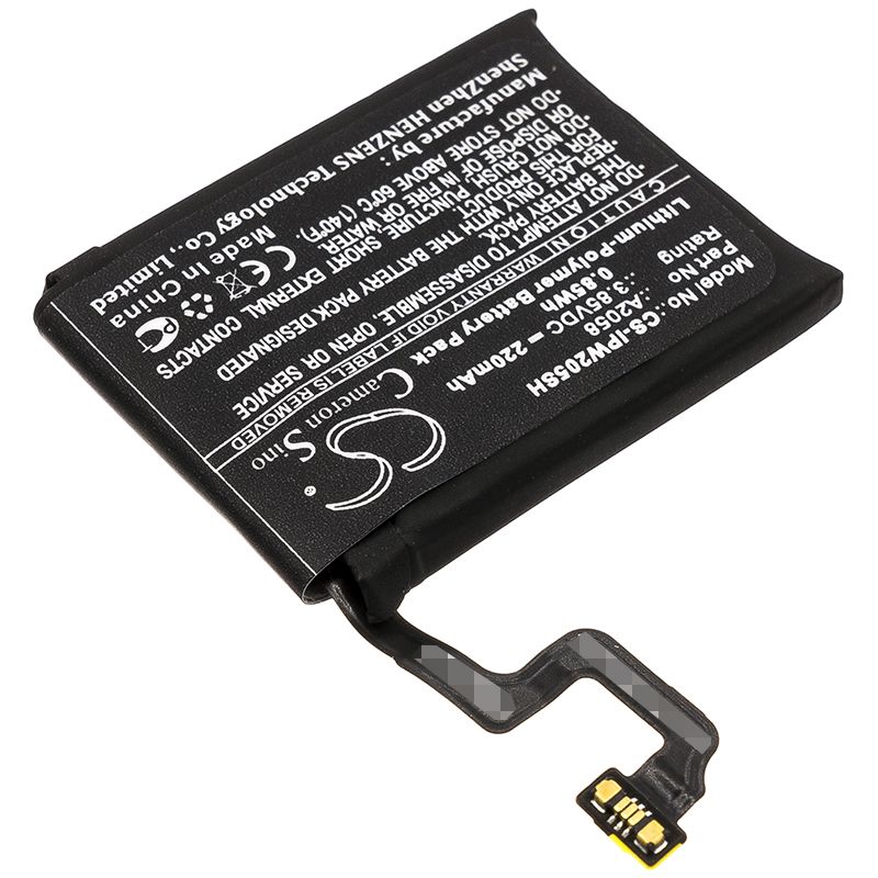 Li-Polymer Battery fits Apple, A1975, A1977 3.85V, 220mAh Smartwatch Cameron Sino Technology Limited