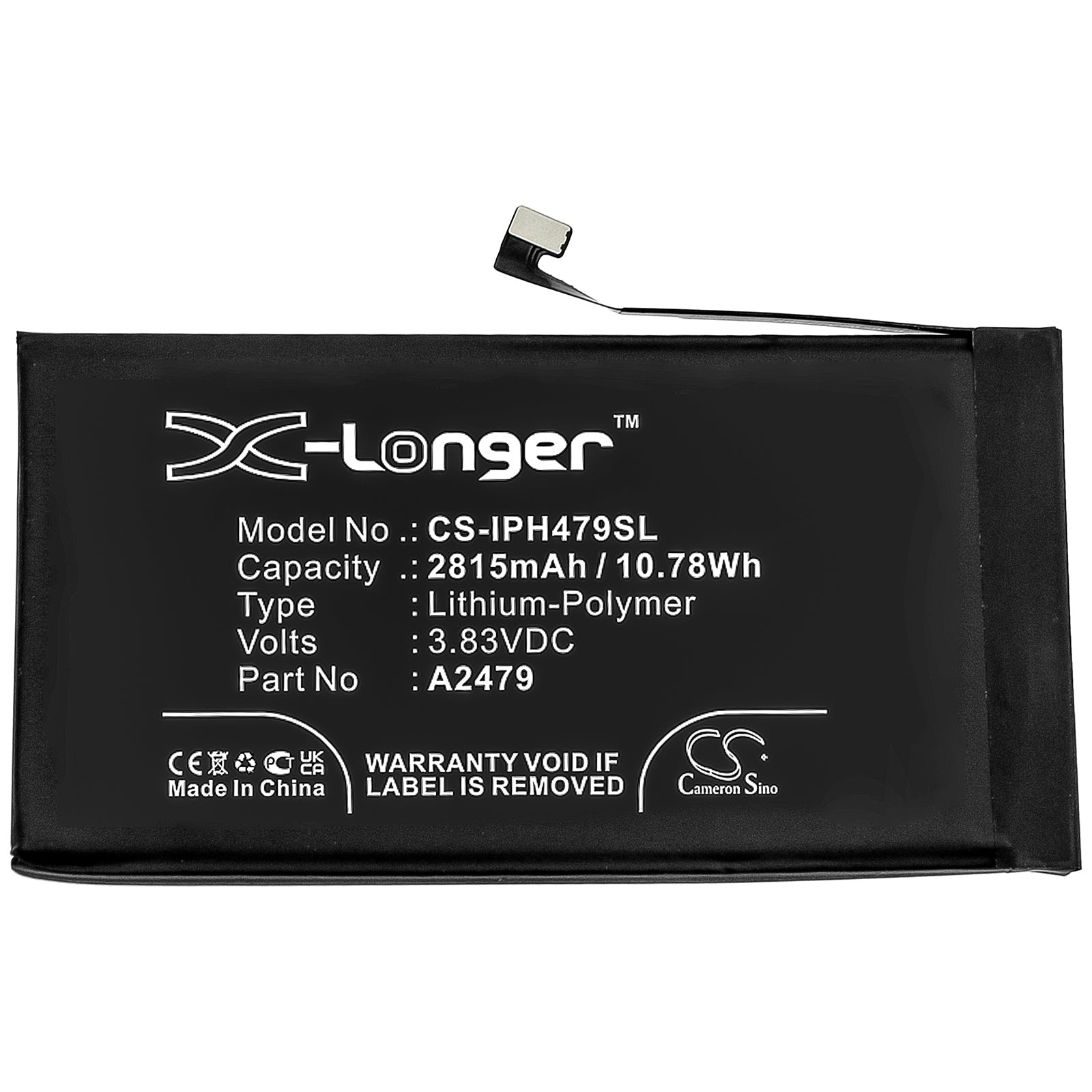 Li-Polymer Battery fits Apple, Iphone 12 3.83V, 2815mAh Mobile & SmartPhone Cameron Sino Technology Limited