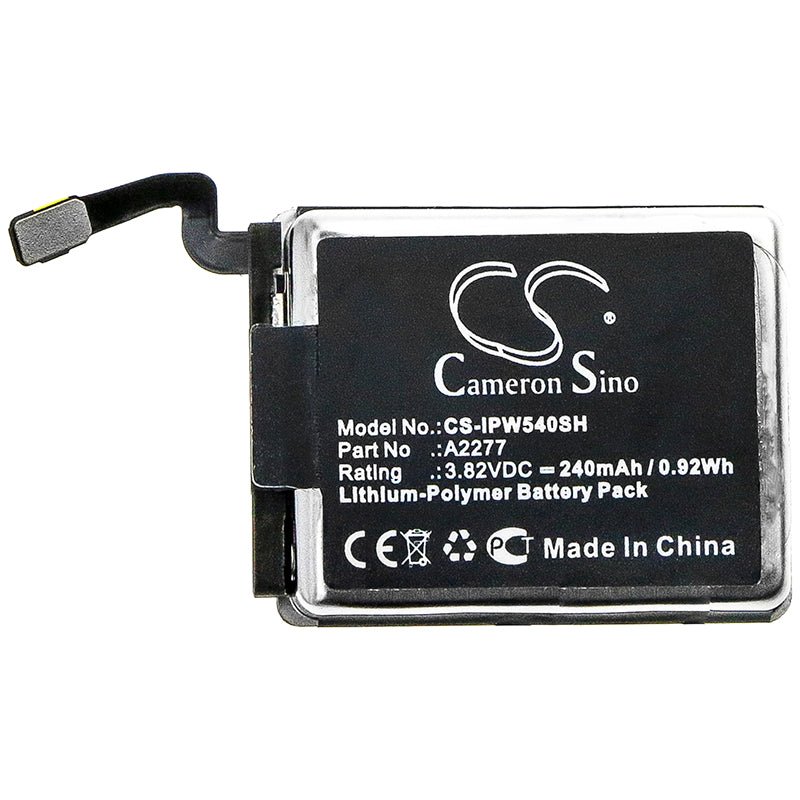 Li-Polymer Battery fits Apple, Mwwp2lla, Watch Series 5 40mm 3.82V, 240mAh Smartwatch Cameron Sino Technology Limited