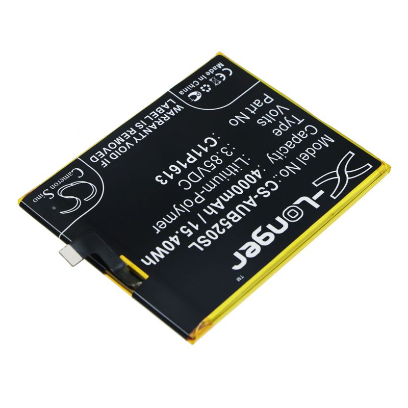 Li - Polymer Battery fits Asus, 4 Selfie Lite Dual Sim Lte, Zb520kl 3.85V, 4000mAh - Batterybuyer.ca