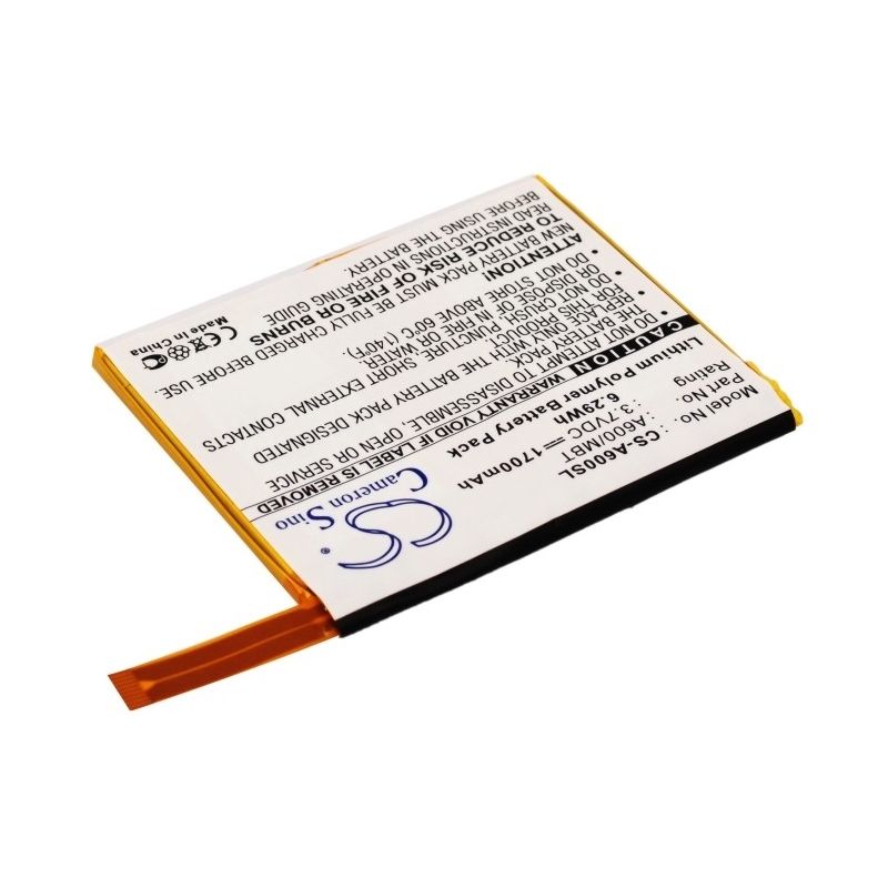 Li-Polymer Battery fits Asus, Mypal A600, Mypal A600u 3.7V, 1700mAh Computer Cameron Sino Technology Limited