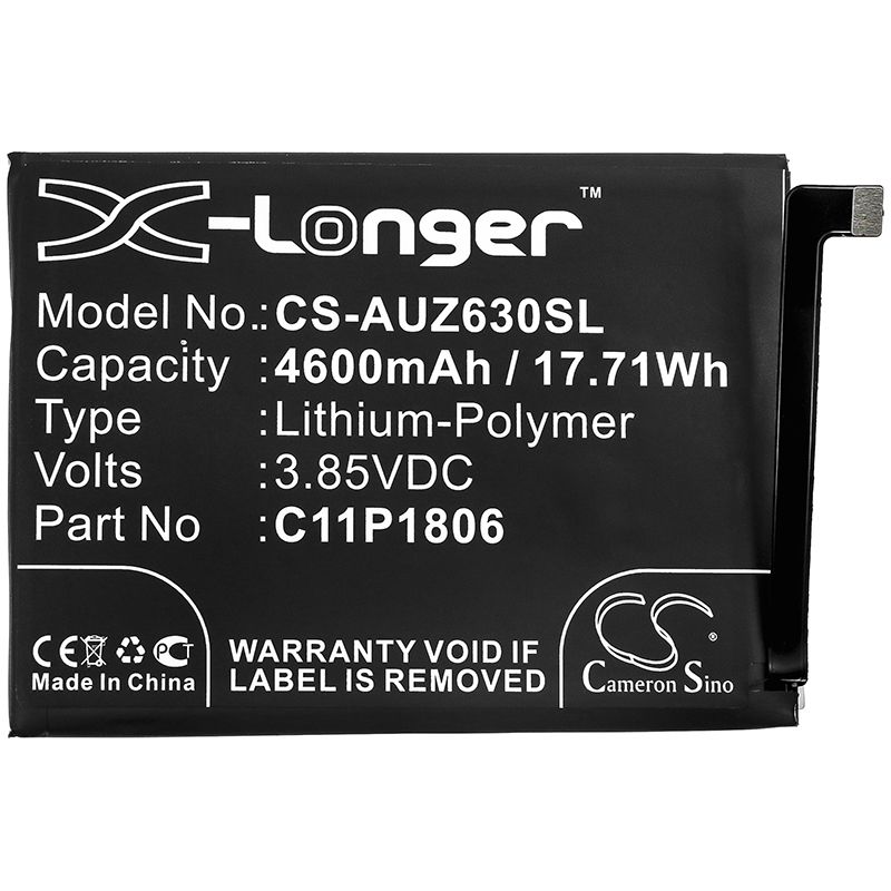 Li-Polymer Battery fits Asus, Zenfone 6 2019, Zenfone 6 2019 Dual Sim 3.85V, 4900mAh Mobile & SmartPhone Cameron Sino Technology Limited
