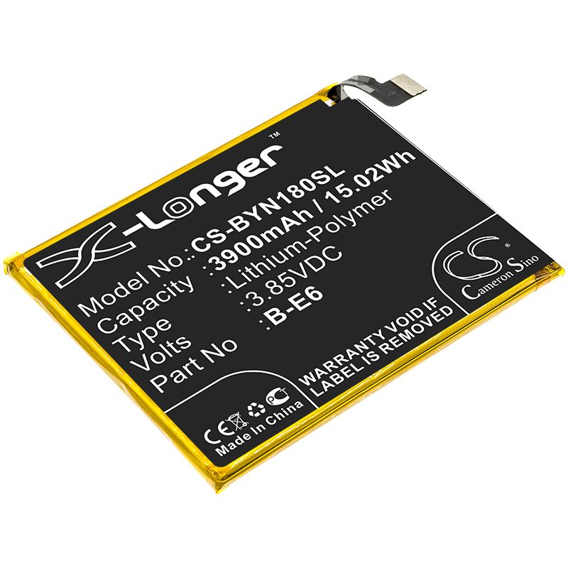 Li - Polymer Battery fits Bbk, Nex A, Nex Global Dual Sim 3.85V, 3900mAh - Batterybuyer.ca