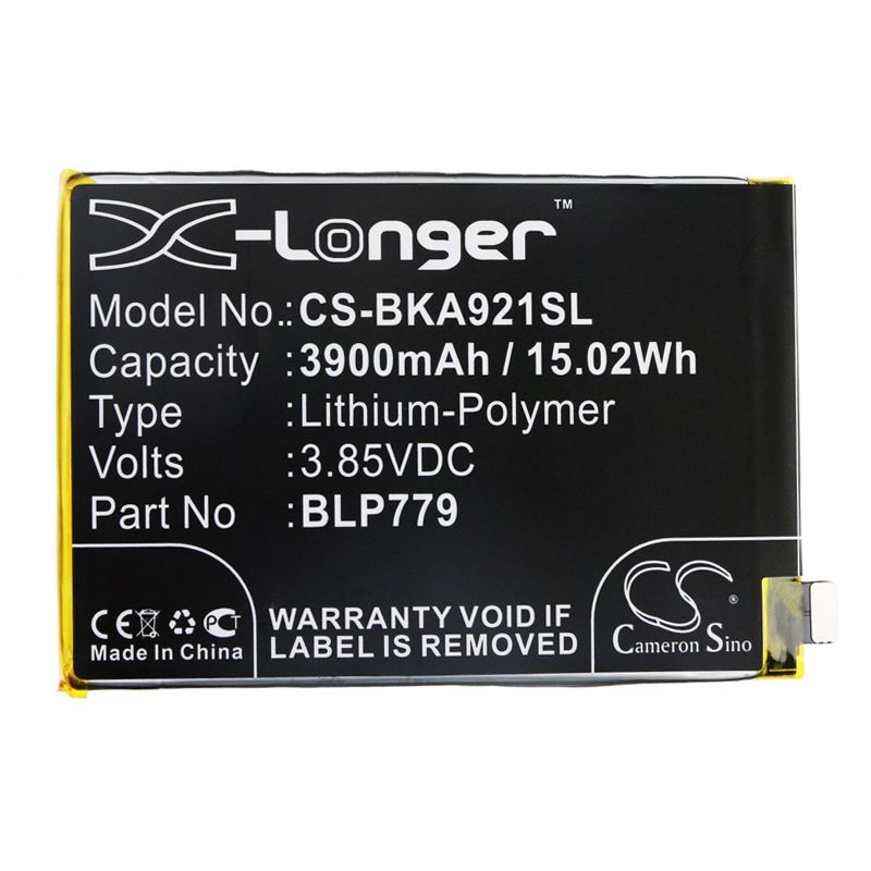 Li-Polymer Battery fits Bbk, Vivo A92s, Vivo 3.85V, 3900mAh Mobile & SmartPhone Cameron Sino Technology Limited