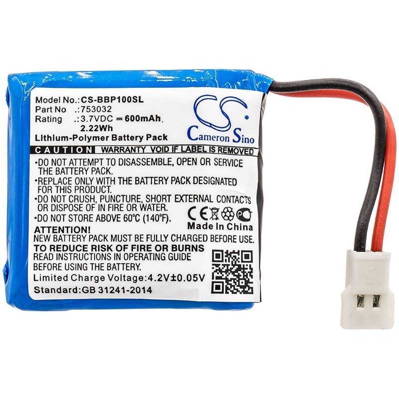 Li-polymer Battery Fits Bee-bot, Floor Robot, Programmable Children's Toy 3.7v, 600mah Robot Cameron Sino Technology Limited