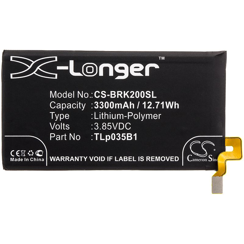 Li-polymer Battery Fits Blackberry, Bbf100-1, Bbf100-2 3.85v, 3300mah Mobile & SmartPhone Cameron Sino Technology Limited