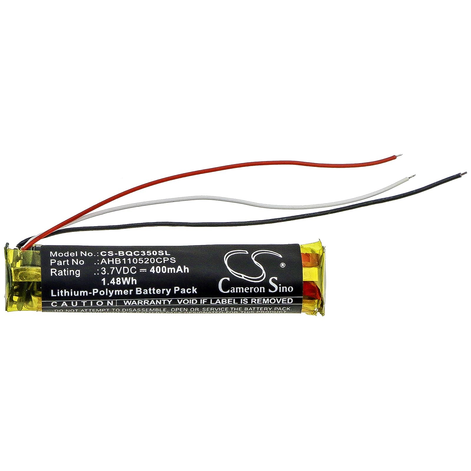 Li-Polymer Battery fits Bose, 419811, Qc35, Quietcomfort 35 3.7V, 400mAh Wireless Headset Cameron Sino Technology Limited