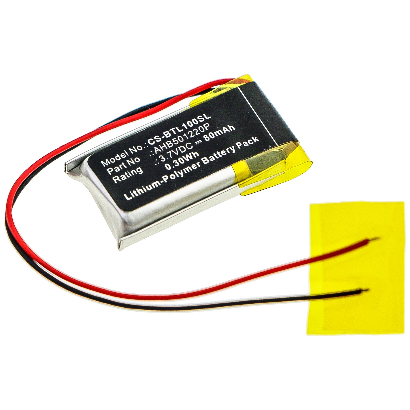 Li-Polymer Battery fits Bose, Bluetooth Headset Series 1, Bluetooth Headset Series 2, Btl1 3.7V, 80mAh Wireless Headset Cameron Sino Technology Limited