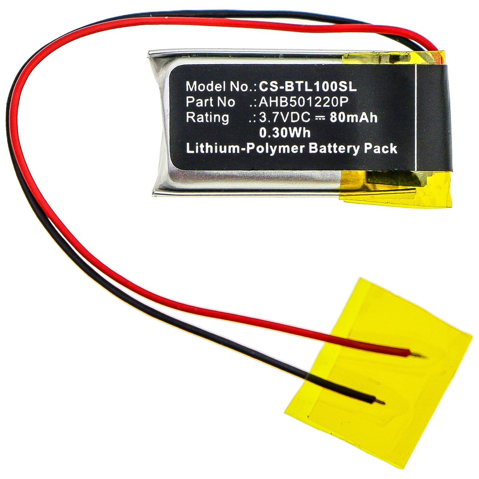 Li-Polymer Battery fits Bose, Bluetooth Headset Series 1, Bluetooth Headset Series 2, Btl1 3.7V, 80mAh Wireless Headset Cameron Sino Technology Limited