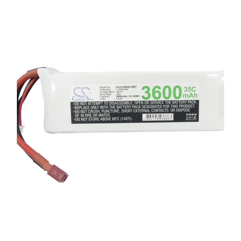 Li-Polymer Battery fits Cameron Sino, Cs-lp3604c35rt 14.8V, 3600mAh RC Cameron Sino Technology Limited