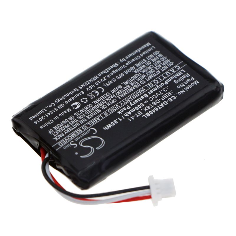 Li-Polymer Battery fits Datalogic, Rbp-6400, Rida Dbt6400 3.7V, 500mAh Barcode Scanner Cameron Sino Technology Limited