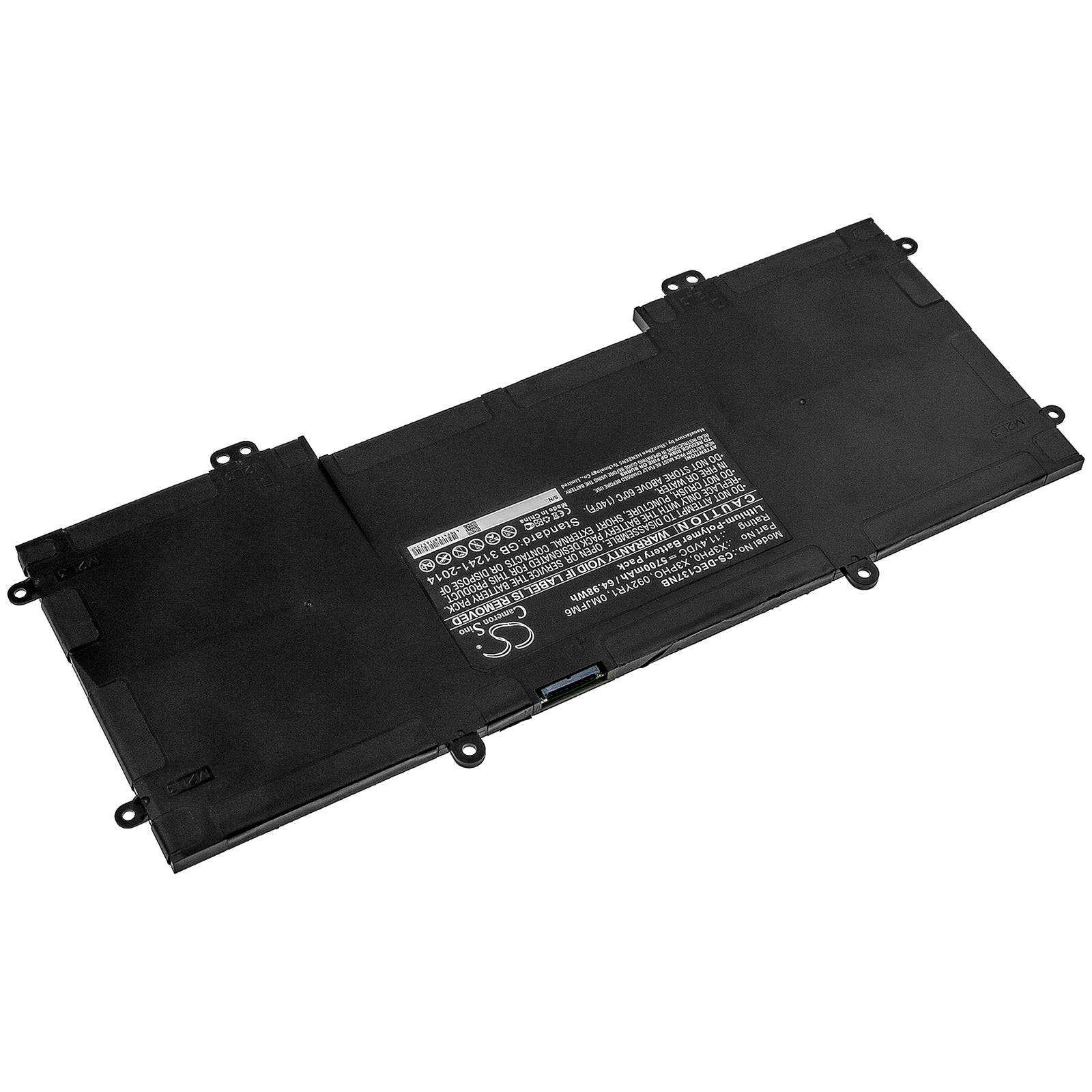 Li-Polymer Battery fits Dell, Chromebook 13 7310 11.4V, 5700mAh Notebook & Laptop Cameron Sino Technology Limited
