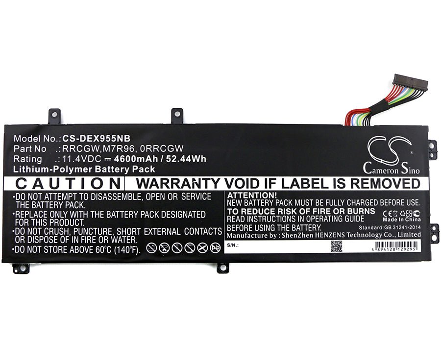 Li-Polymer Battery fits Dell, P56f002, P83f 11.4V, 4600mAh Notebook & Laptop Cameron Sino Technology Limited