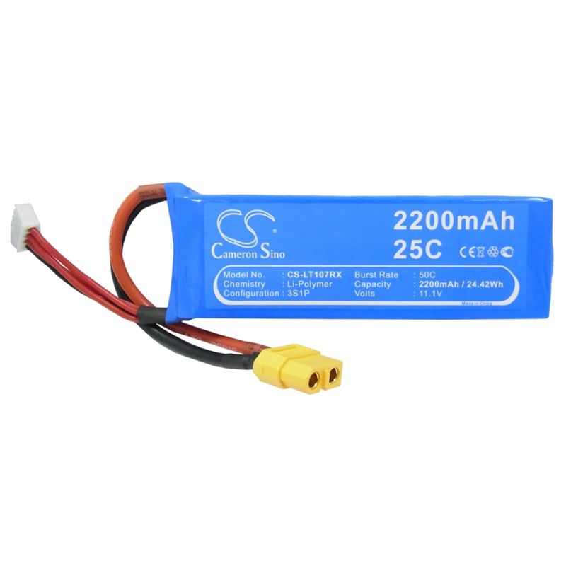Li-polymer Battery Fits Dji, Fc40, Phantom 1, Walkera 11.1v, 2200mah Drones Cameron Sino Technology Limited