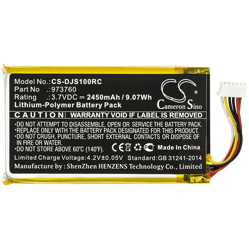 Li-Polymer Battery fits Dji, Mavic Air 2, Mavic Pro Controller 3.7V, 2450mAh Drones Cameron Sino Technology Limited