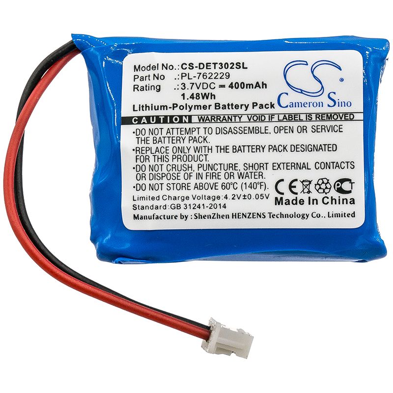 Li-Polymer Battery fits Educator, Et-300-l, Et-300receiver 3.7V, 400mAh Dog Collar Cameron Sino Technology Limited