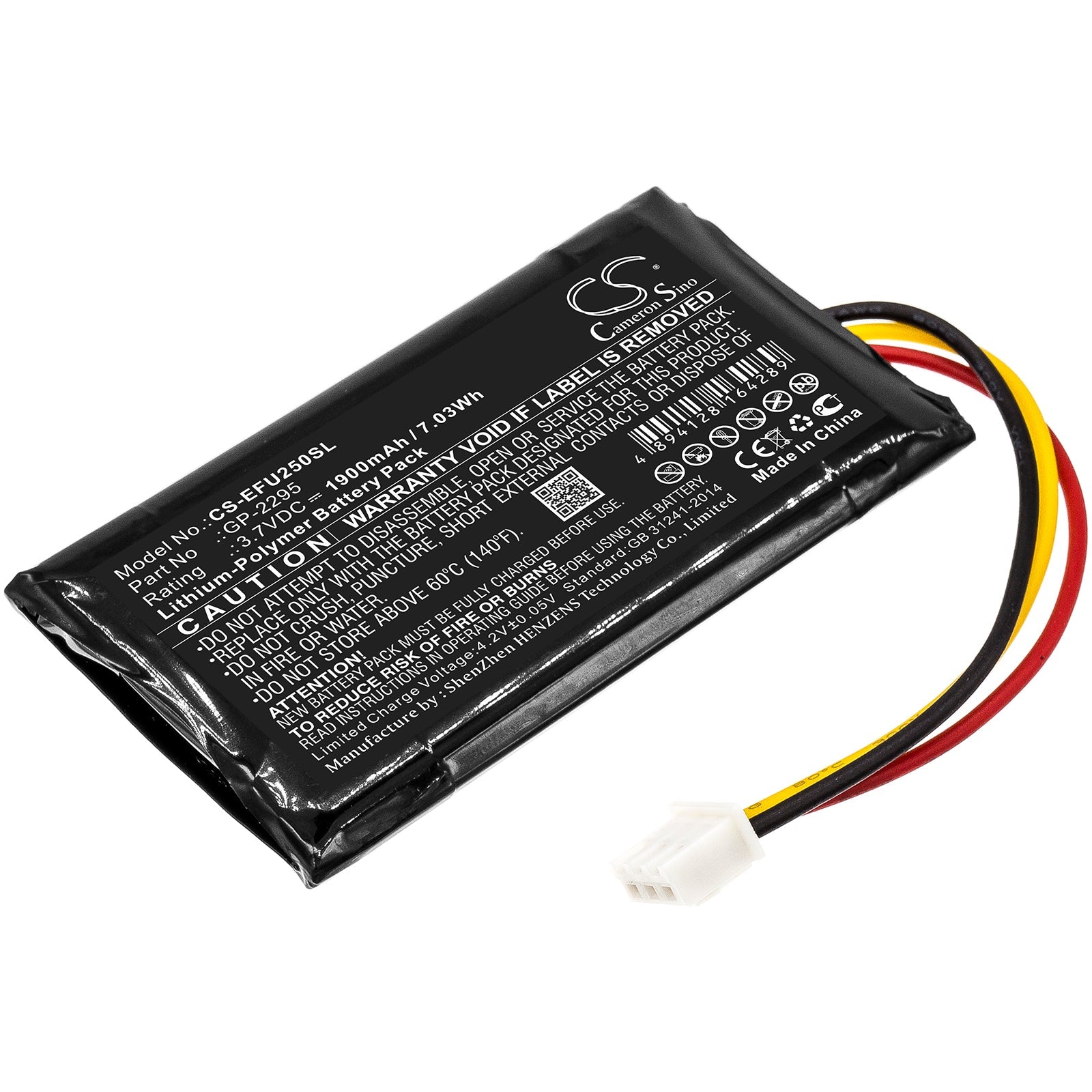 Li-Polymer Battery fits Exfo, Px1, Px1-h-pro-foas-u25 3.7V, 1900mAh Equipment & Survey & Test Cameron Sino Technology Limited