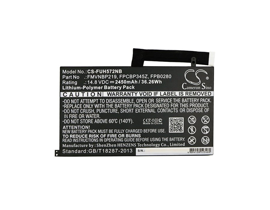 Li-Polymer Battery fits Fujitsu, Lifebook Uh572 14.8V, 2450mAh Notebook & Laptop Cameron Sino Technology Limited