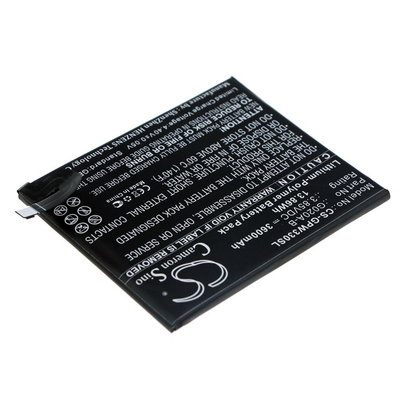 Li-Polymer Battery fits Google, G020c, Pixel 3a Xl 3.85V, 3600mAh Mobile & SmartPhone Cameron Sino Technology Limited