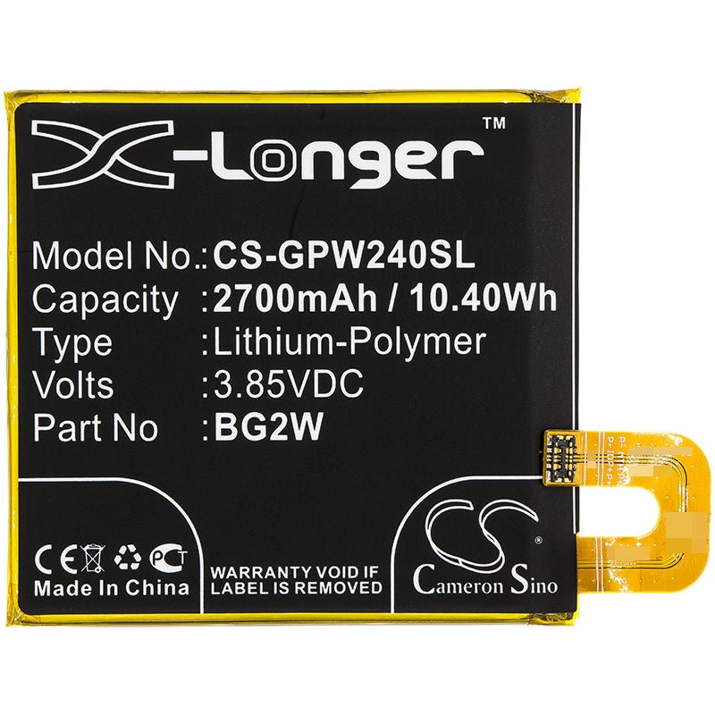 Li-Polymer Battery fits Google, Pixel 2 Muski, Pixel 2b 3.85V, 2700mAh Mobile & SmartPhone Cameron Sino Technology Limited