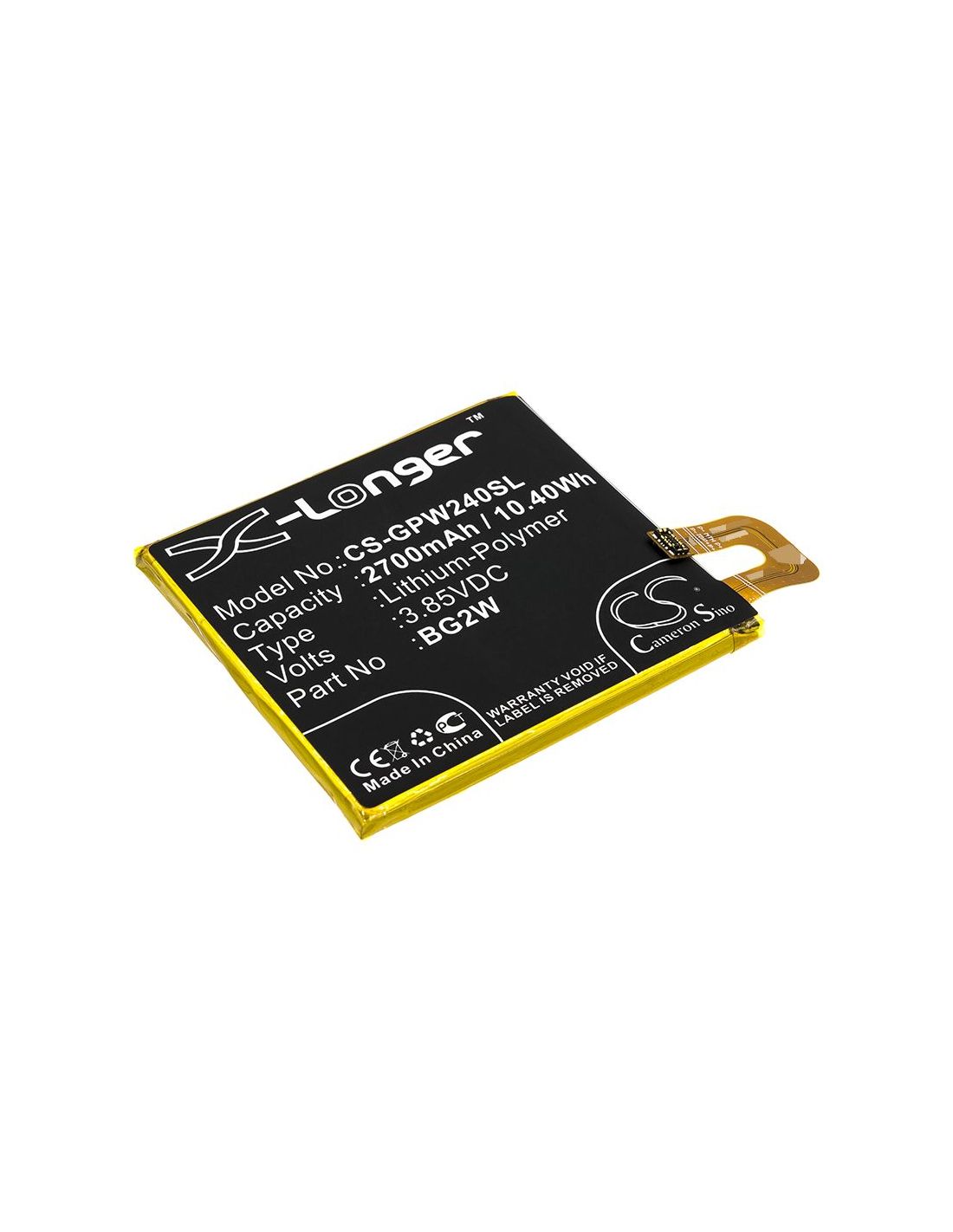Li - Polymer Battery fits Google, Pixel 2 Muski, Pixel 2b 3.85V, 2700mAh - Batterybuyer.ca