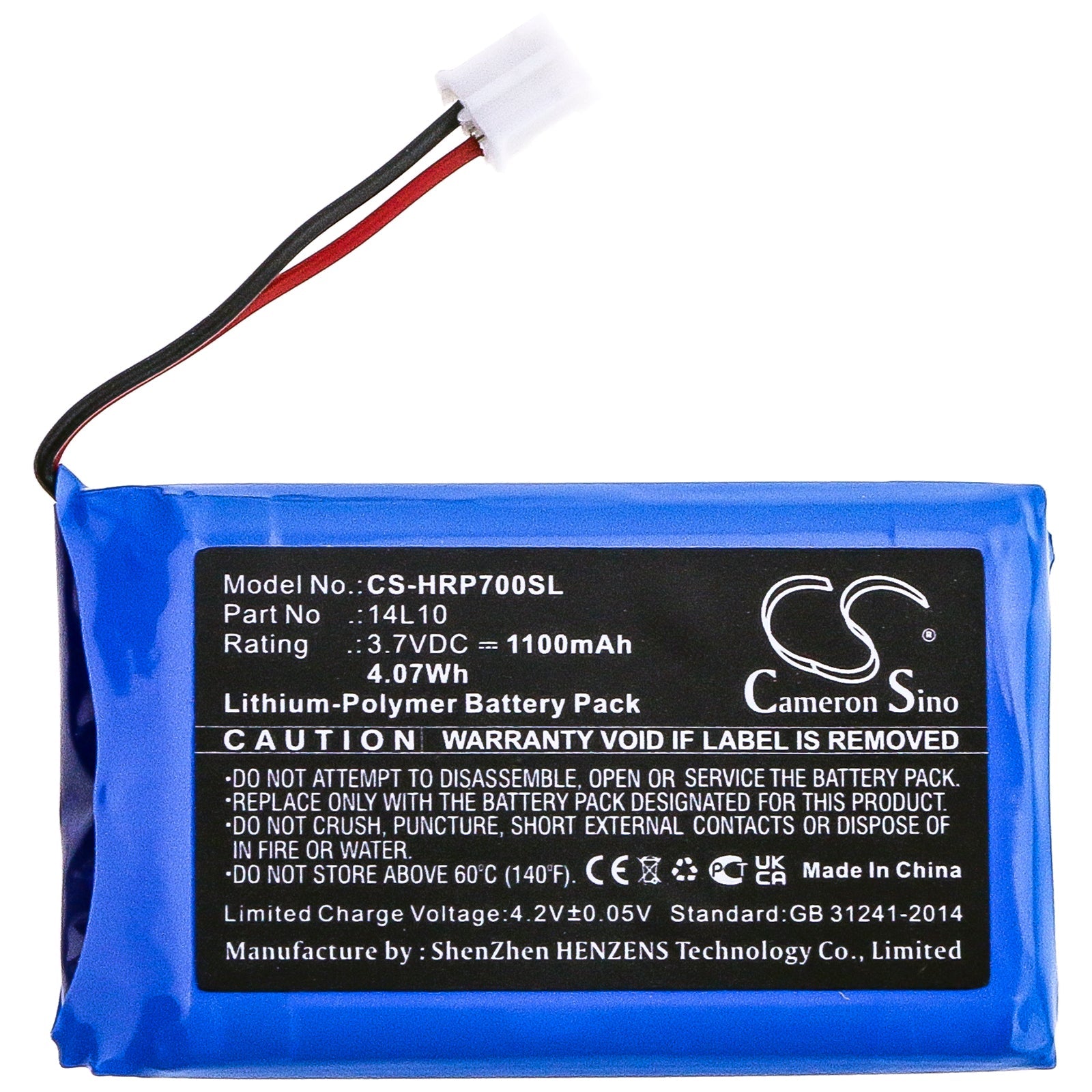 Li-Polymer Battery fits Hairmax, Pr7-v01, Prima 7, Prima 9 3.7V, 1100mAh Personal Care Cameron Sino Technology Limited