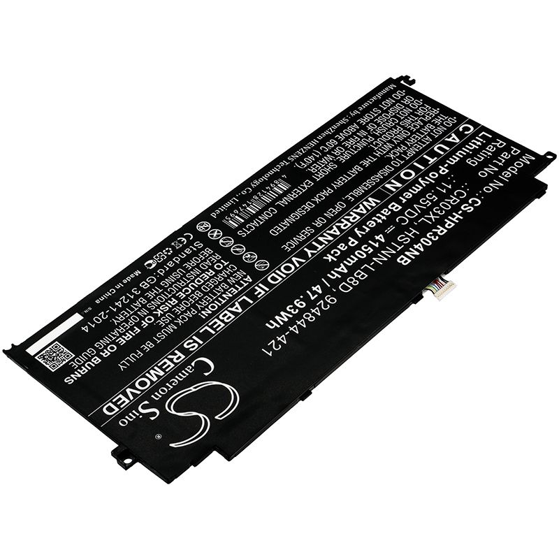 Li-Polymer Battery fits Hp, Envy 12-e000 X2 Detachable Pc, Envy 12-g000 X2 Detachable Pc 11.55V, 4150mAh Notebook & Laptop Cameron Sino Technology Limited