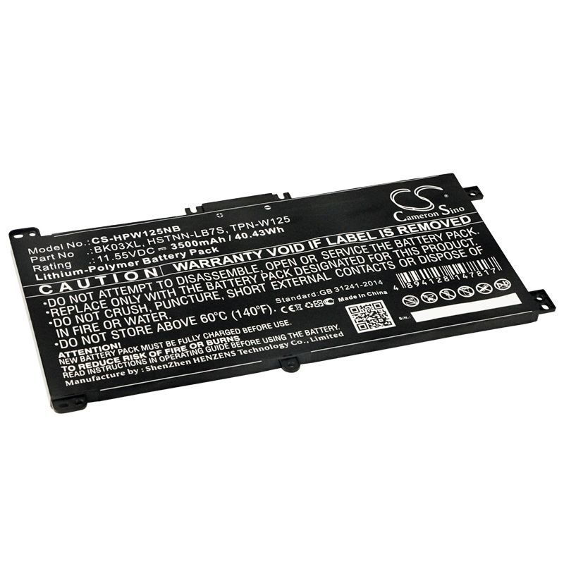 Li-polymer Battery Fits Hp, Pavilion X360 14-ba000, Pavilion X360 14-ba000nf 11.55v, 3500mah Notebook & Laptop Cameron Sino Technology Limited