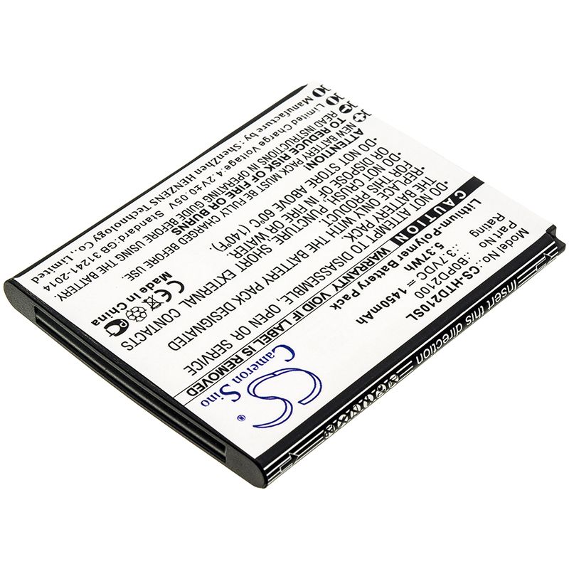 Li-Polymer Battery fits Htc, D210h, Desire 210 3.7V, 1450mAh Mobile & SmartPhone Cameron Sino Technology Limited