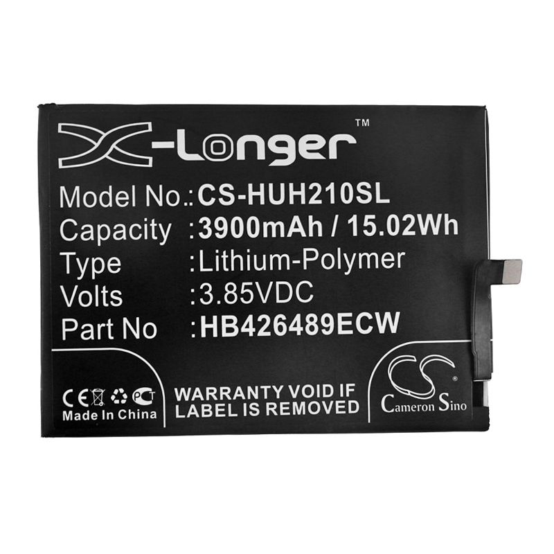 Li-Polymer Battery fits Huawei, Aqm-al00, Aqm-tl00 3.85V, 3900mAh Mobile & SmartPhone Cameron Sino Technology Limited