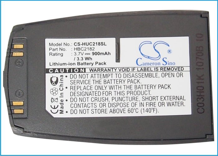 Li-Polymer Battery fits Huawei, C218 3.7V, 900mAh Mobile & SmartPhone Cameron Sino Technology Limited