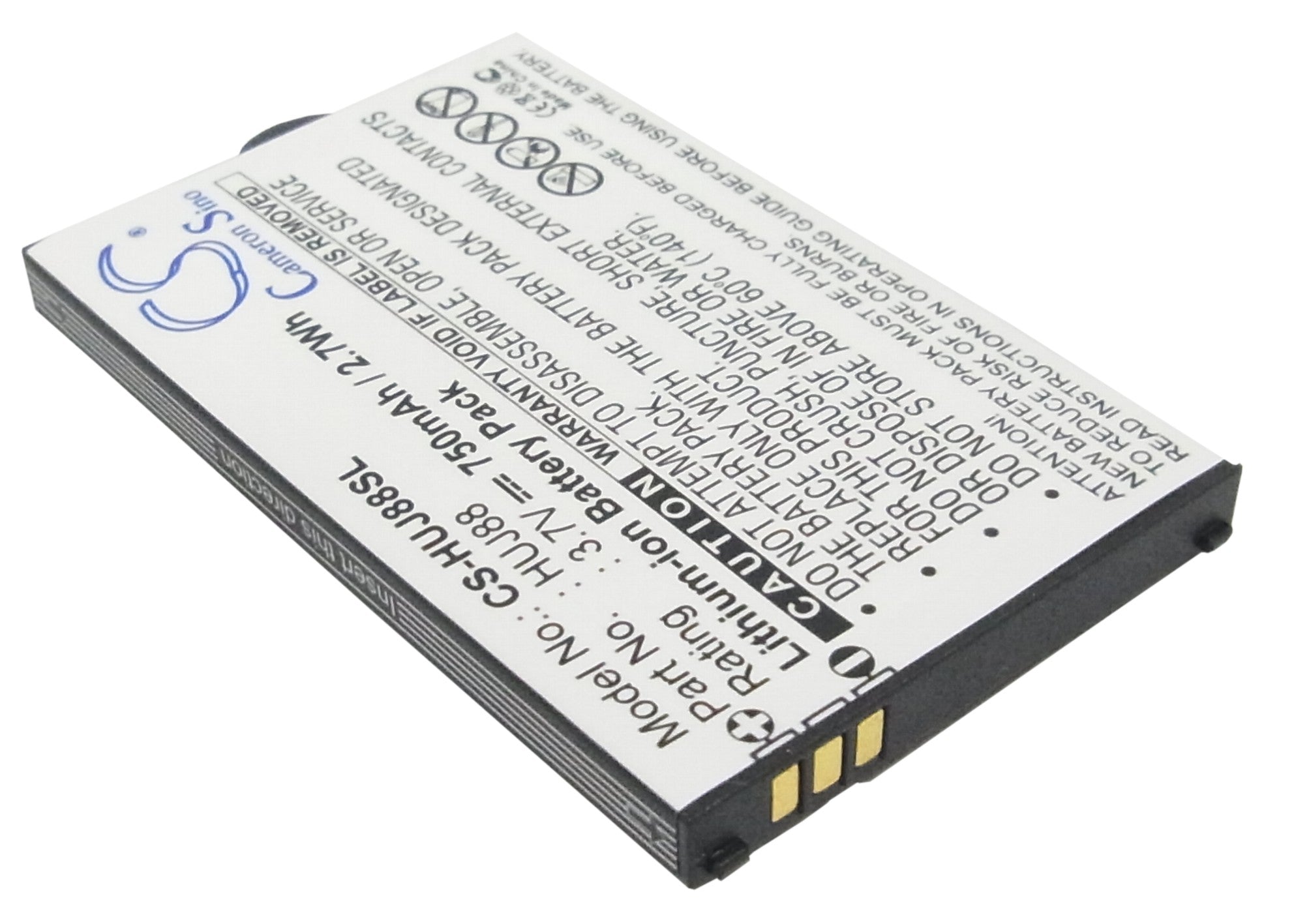 Li - Polymer Battery fits Huawei, Cricket J88b, Ez Cricket J88 3.7V, 750mAh - Batterybuyer.ca