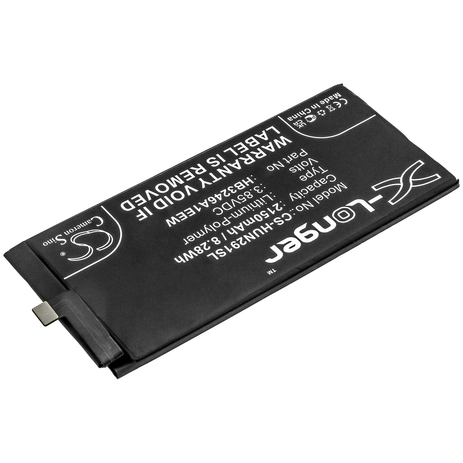 Li-Polymer Battery fits Huawei, Mate Xs, Tah-an00m, Tah-n29m 3.85V, 2150mAh Mobile & SmartPhone Cameron Sino Technology Limited