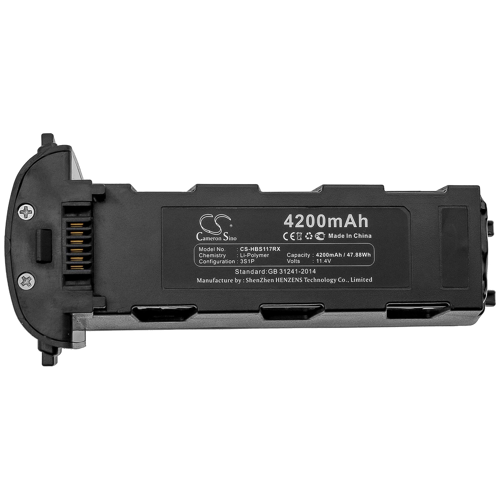 Li-Polymer Battery fits Hubsan, Zino H117s, Zino Pro 11.4V, 4200mAh Drones Cameron Sino Technology Limited