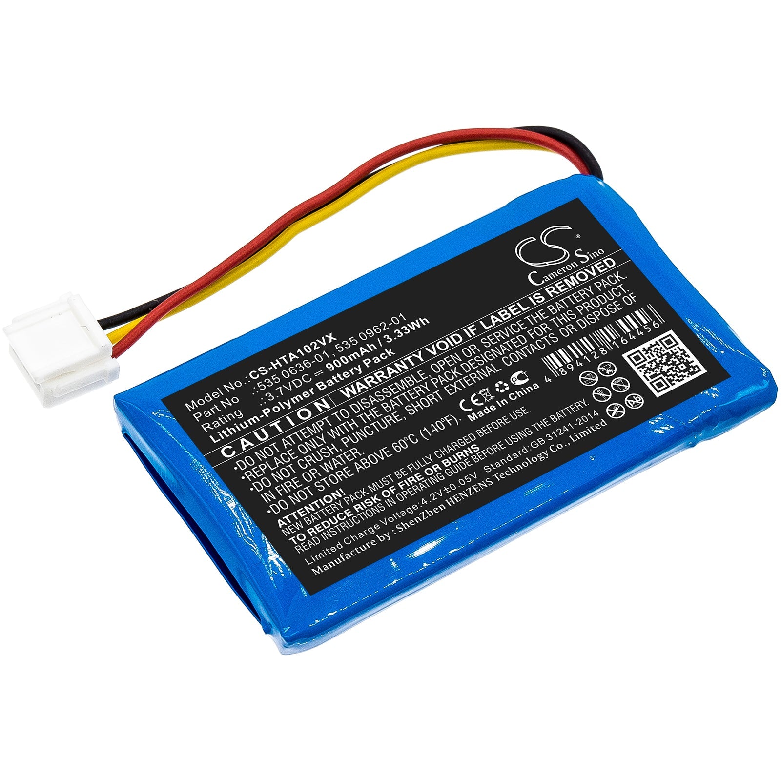 Li-Polymer Battery fits Husqvarna, Gsm-gps, Modul-b 3.7V, 900mAh Lawn Mowers Cameron Sino Technology Limited