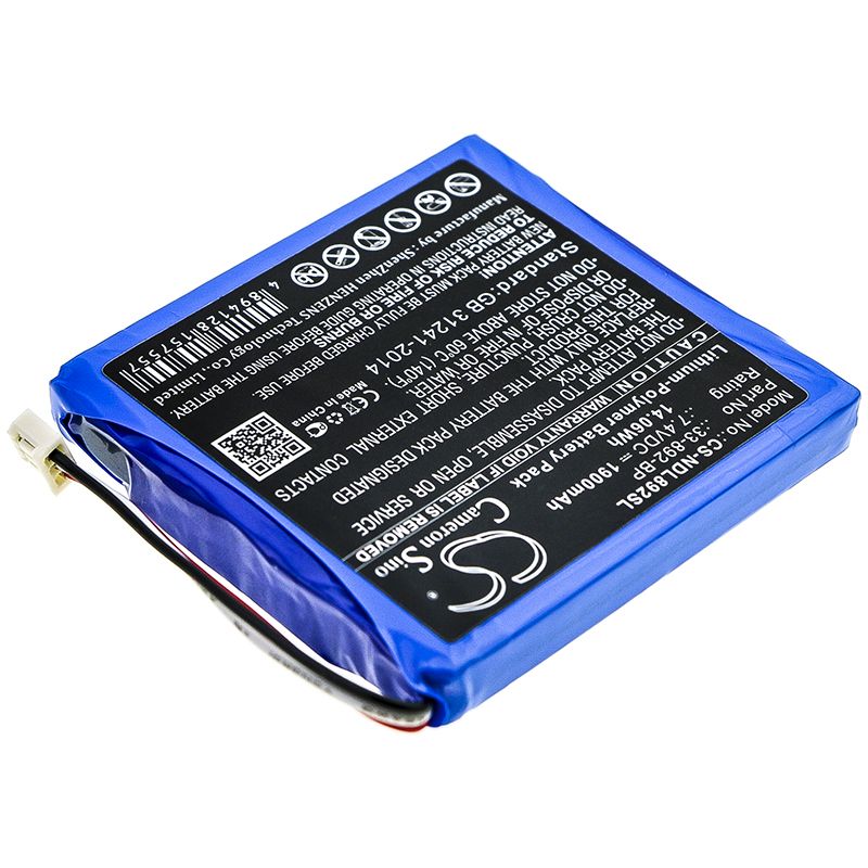 Li-Polymer Battery fits Ideal, 33-892, 33-892 Securitest Pro Tester 7.4V, 1900mAh Equipment & Survey & Test Cameron Sino Technology Limited