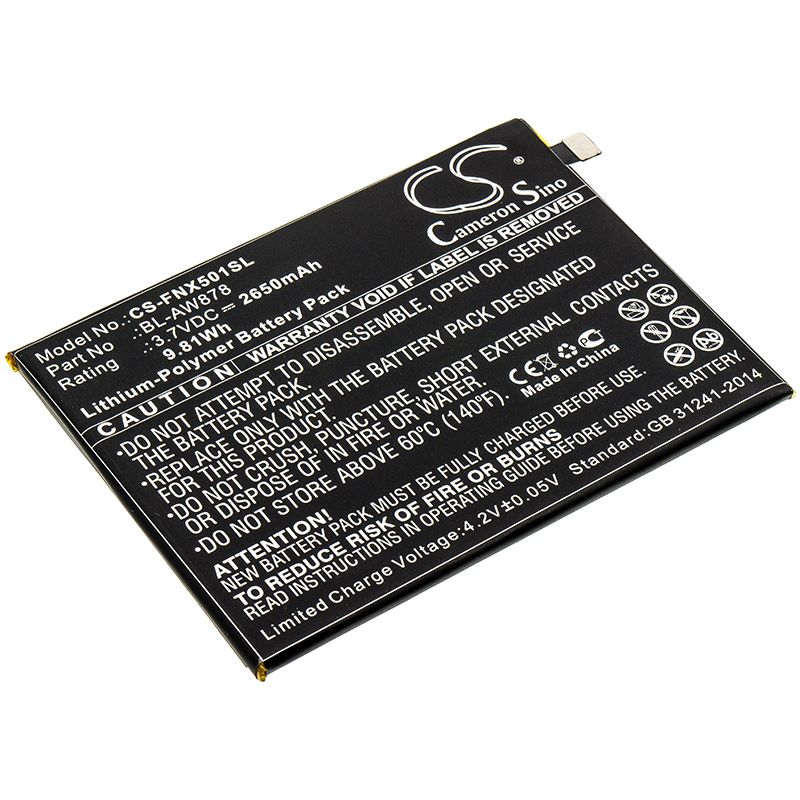 Li-Polymer Battery fits Infinix, Infinix Smart, X5010 3.7V, 2650mAh Mobile & SmartPhone Cameron Sino Technology Limited