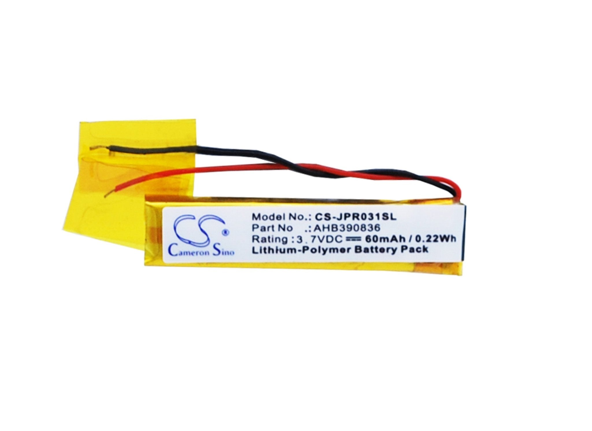 Li-Polymer Battery fits Jabra, 100-55400000-02, 100-55400000-60, 100-55400001-02 3.7V, 60mAh Wireless Headset Cameron Sino Technology Limited