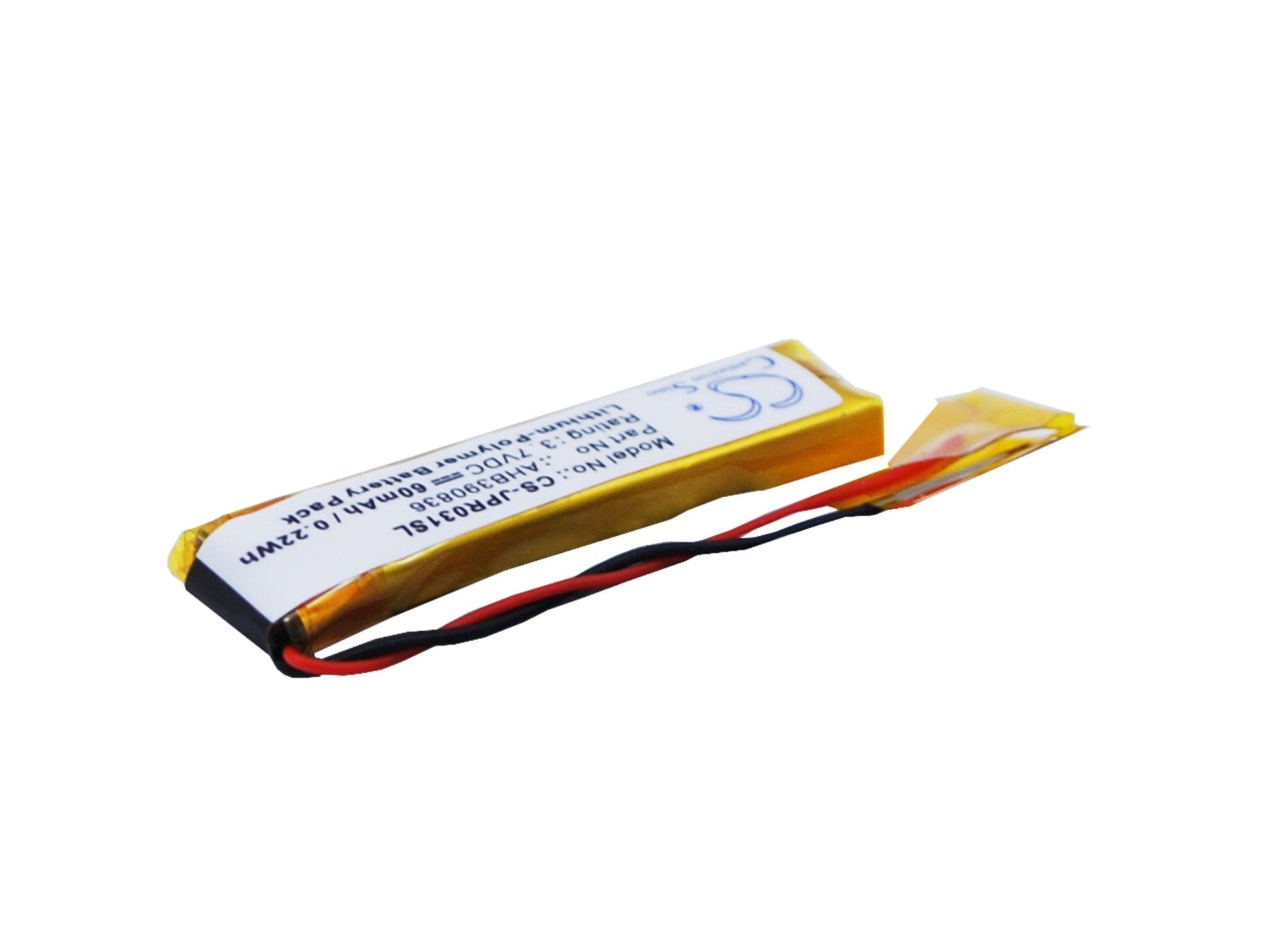 Li-Polymer Battery fits Jabra, 100-55400000-02, 100-55400000-60, 100-55400001-02 3.7V, 60mAh Wireless Headset Cameron Sino Technology Limited