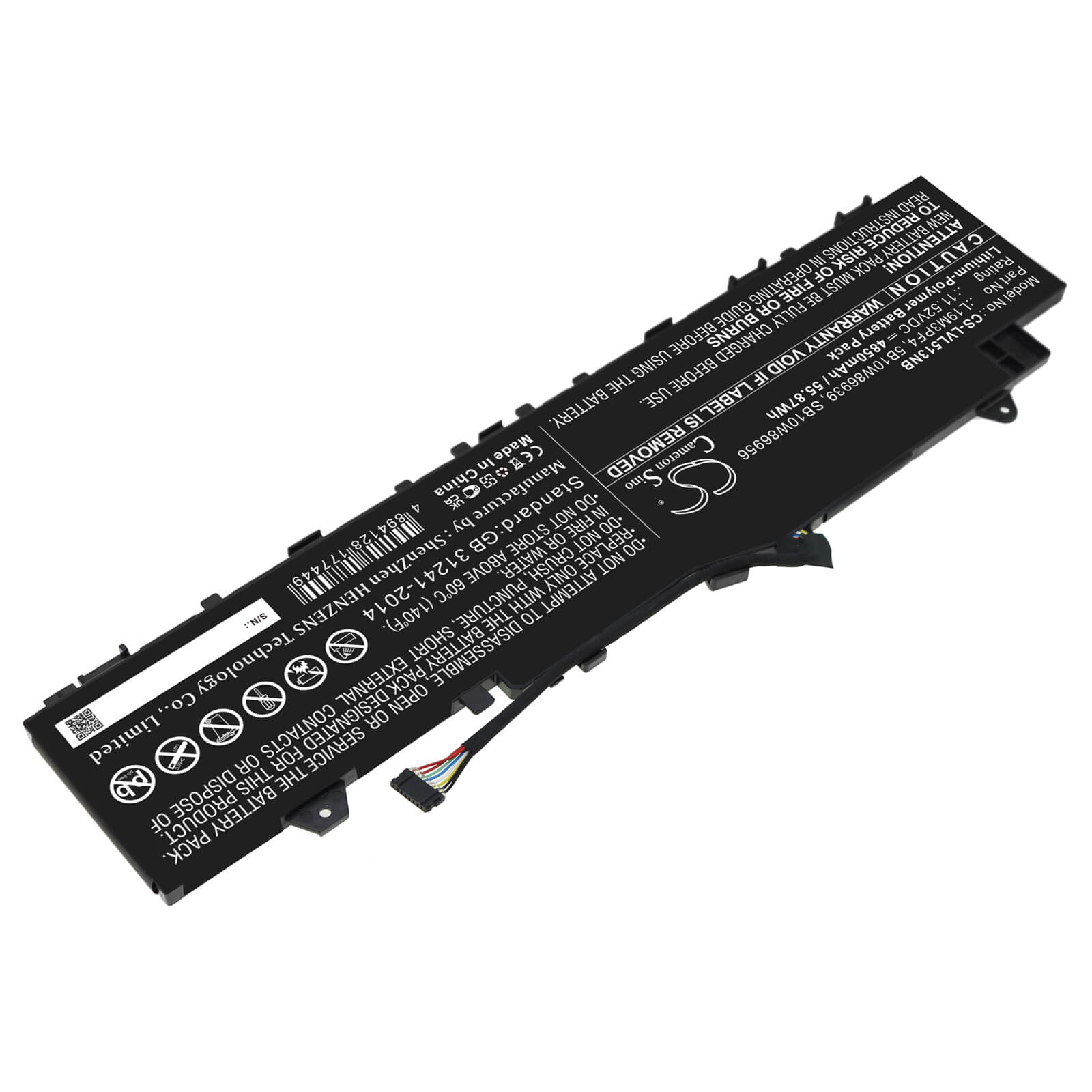 Li-Polymer Battery fits Lenovo, Ducati 5 82es000dau, Ideapad 5 14are05 11.52V, 4850mAh / 55.87Wh Notebook & Laptop Cameron Sino Technology Limited
