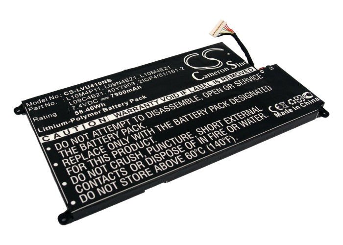 Li-Polymer Battery fits Lenovo, Ideapad U40-ifi, Ideapad U410 7.4V, 7900mAh Notebook & Laptop Cameron Sino Technology Limited