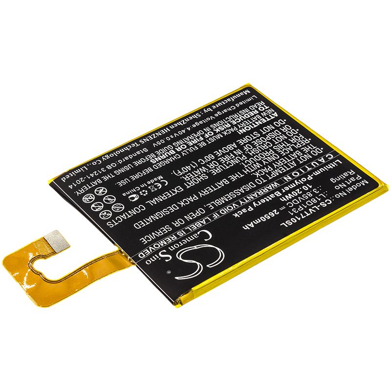Li-Polymer Battery fits Lenovo, Tab E7, Tb-7104f 3.85V, 2650mAh Tablet Cameron Sino Technology Limited
