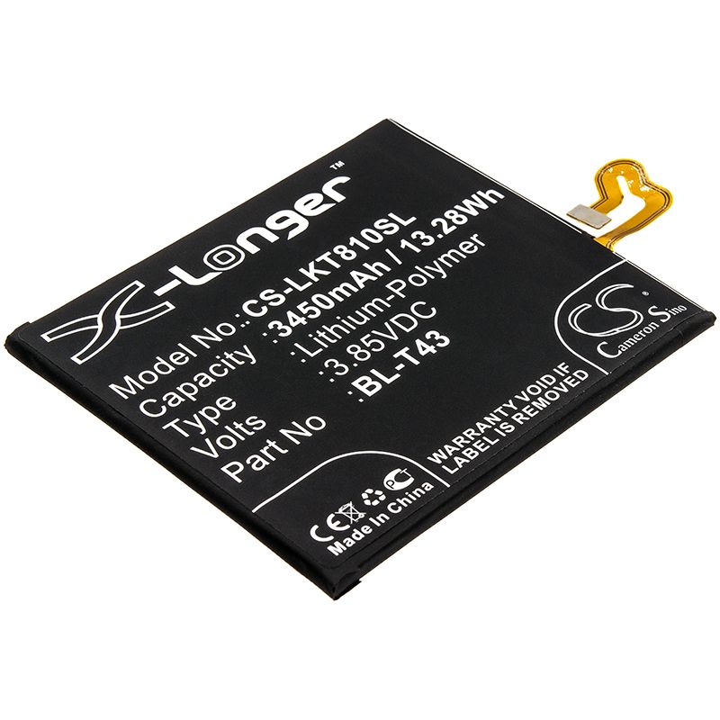 Li-Polymer Battery fits Lg, G810, G8s Thinq 3.85V, 3450mAh Mobile & SmartPhone Cameron Sino Technology Limited