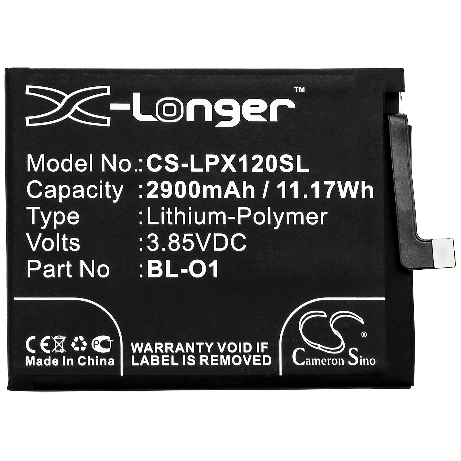 Li-Polymer Battery fits Lg, K20 2019, K8 Plus 3.85V, 2900mAh Mobile & SmartPhone Cameron Sino Technology Limited