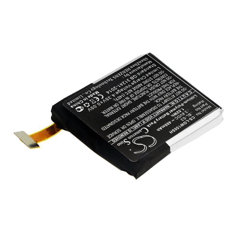 Li-polymer Battery Fits Lg, W150, Watch Urbane 3.8v, 400mah Smartwatch Cameron Sino Technology Limited