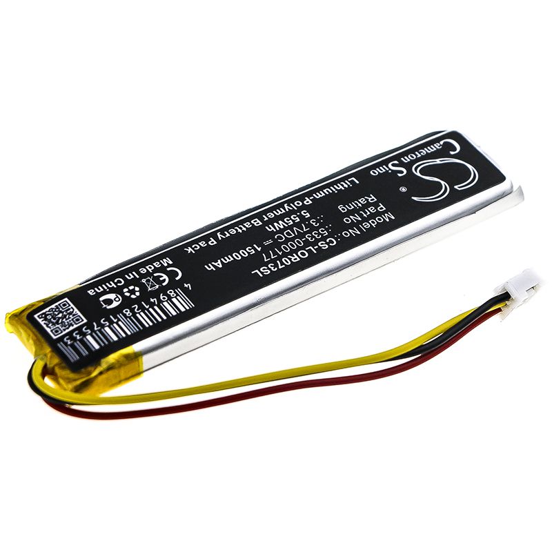 Li-Polymer Battery fits Logitech, Mx Keys, Yr0073 3.7V, 1500mAh Keyboard,Mouse Cameron Sino Technology Limited